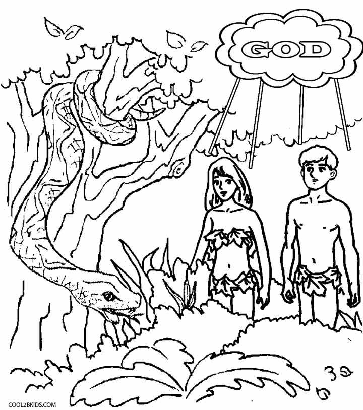 720x814 Printable Adam And Eve Coloring Pages For Kids