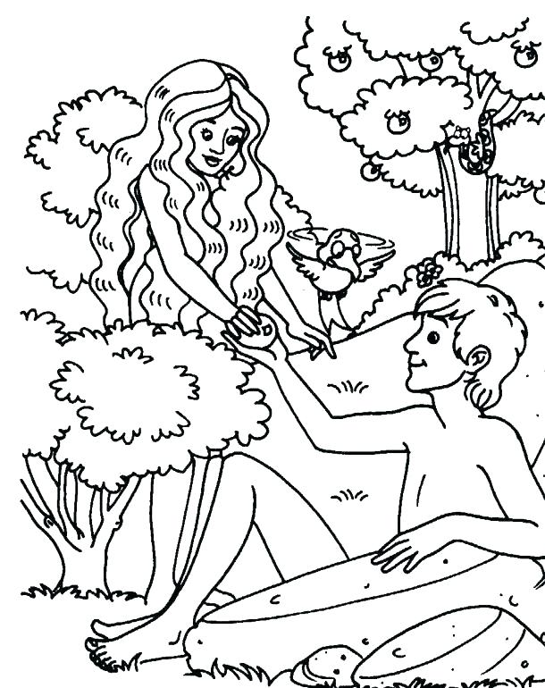 610x770 Adam And Eve Coloring Pages Images Free And Eve Coloring Sheet