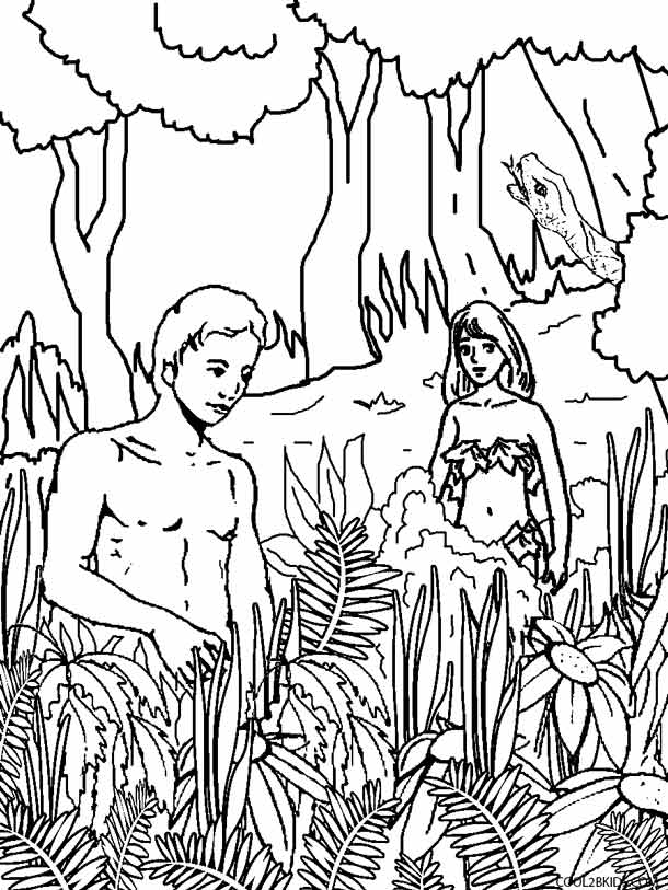 610x813 Printable Adam And Eve Coloring Pages For Kids