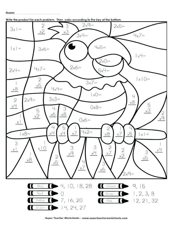 736x952 Addition Coloring Pages Free Color