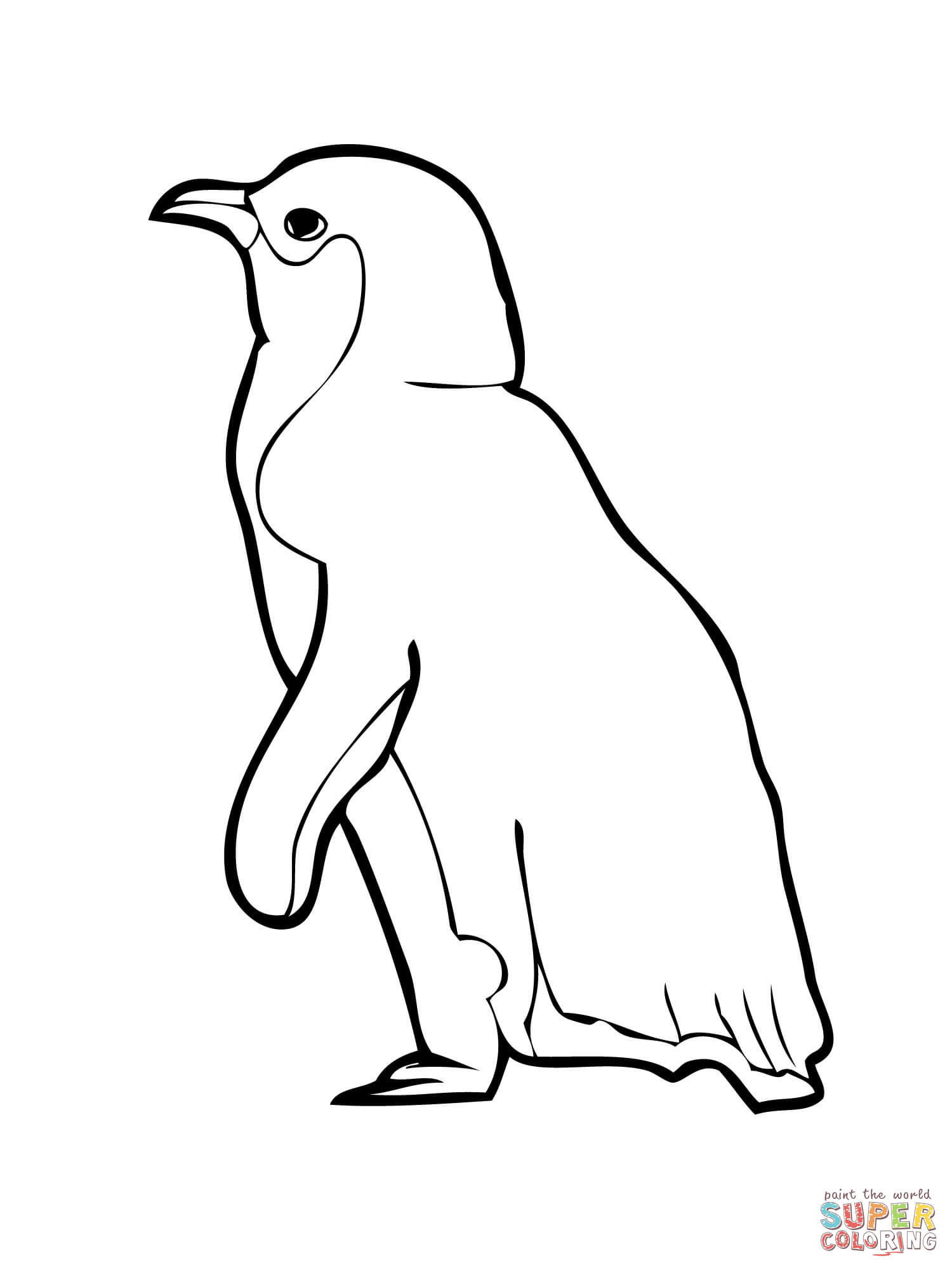 1500x2000 Little Blue Penguin Coloring Page