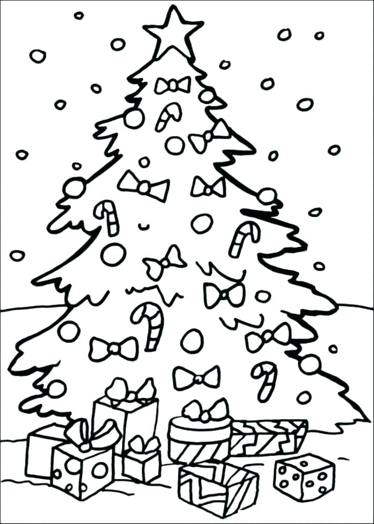 731x1024 Christmas Tree Coloring Pages For Adults