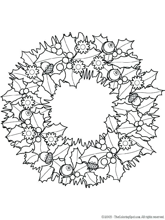 540x720 Wreath Coloring Pages Coloring Pages For Adults Colored Pencils