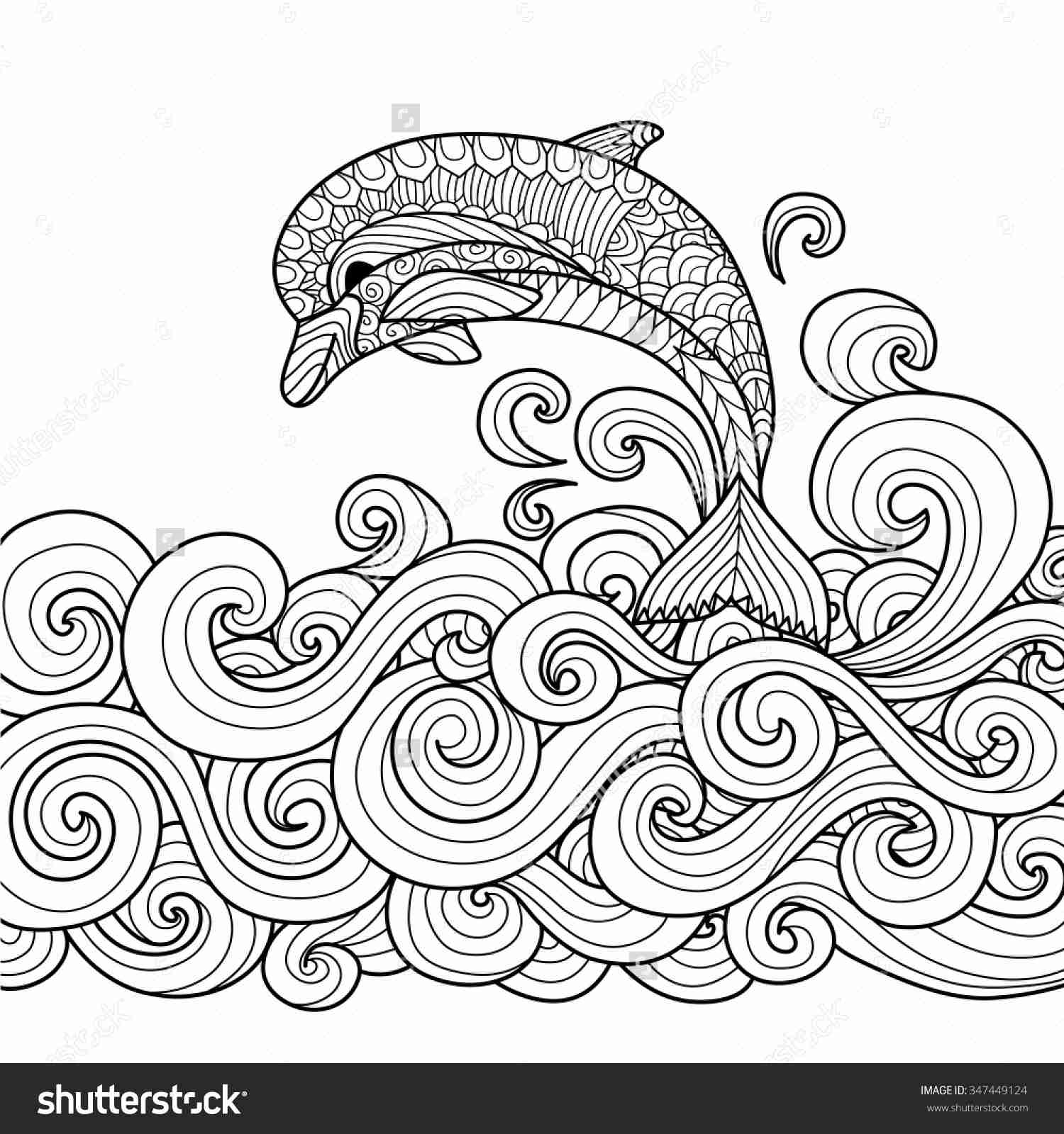 1500x1600 Dolphin Adult Coloring Pages Animals Printable Mesmerizing Olegratiy