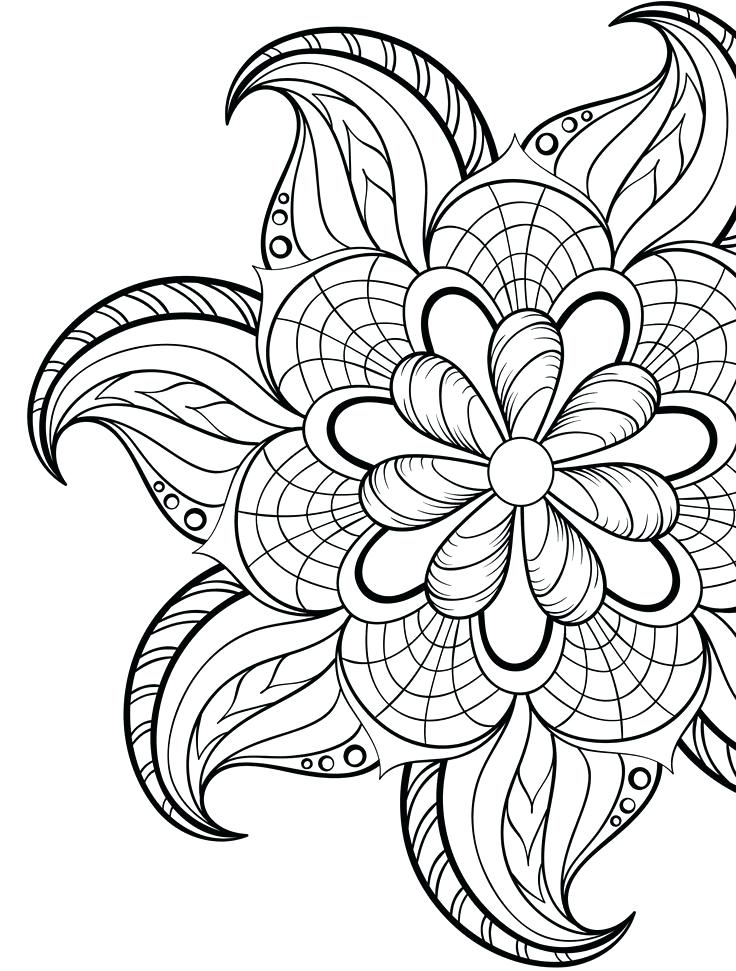 736x971 Adult Coloring Pages Flowers Wonderful Coloring Pages Flowers