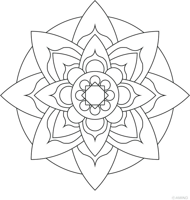 736x771 Free Printable Easy Coloring Pages For Adults