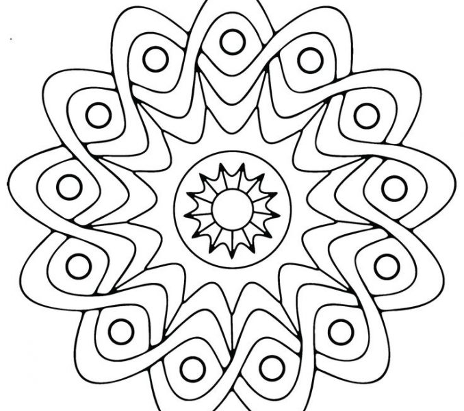 678x600 Easy Adult Coloring Pages Coloring Page