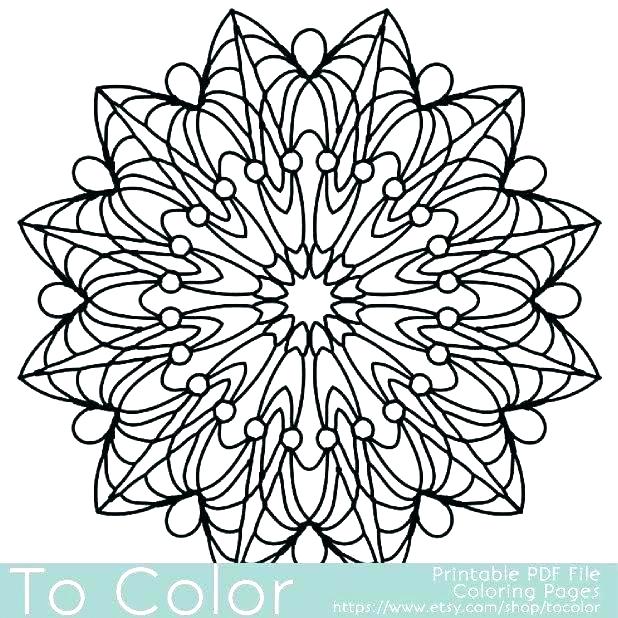 618x618 Geometric Coloring Pages Fascinating Printable Geometric Coloring