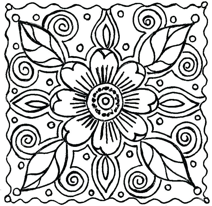 736x714 Free Coloring Patterns Free Coloring Patterns Flower Coloring