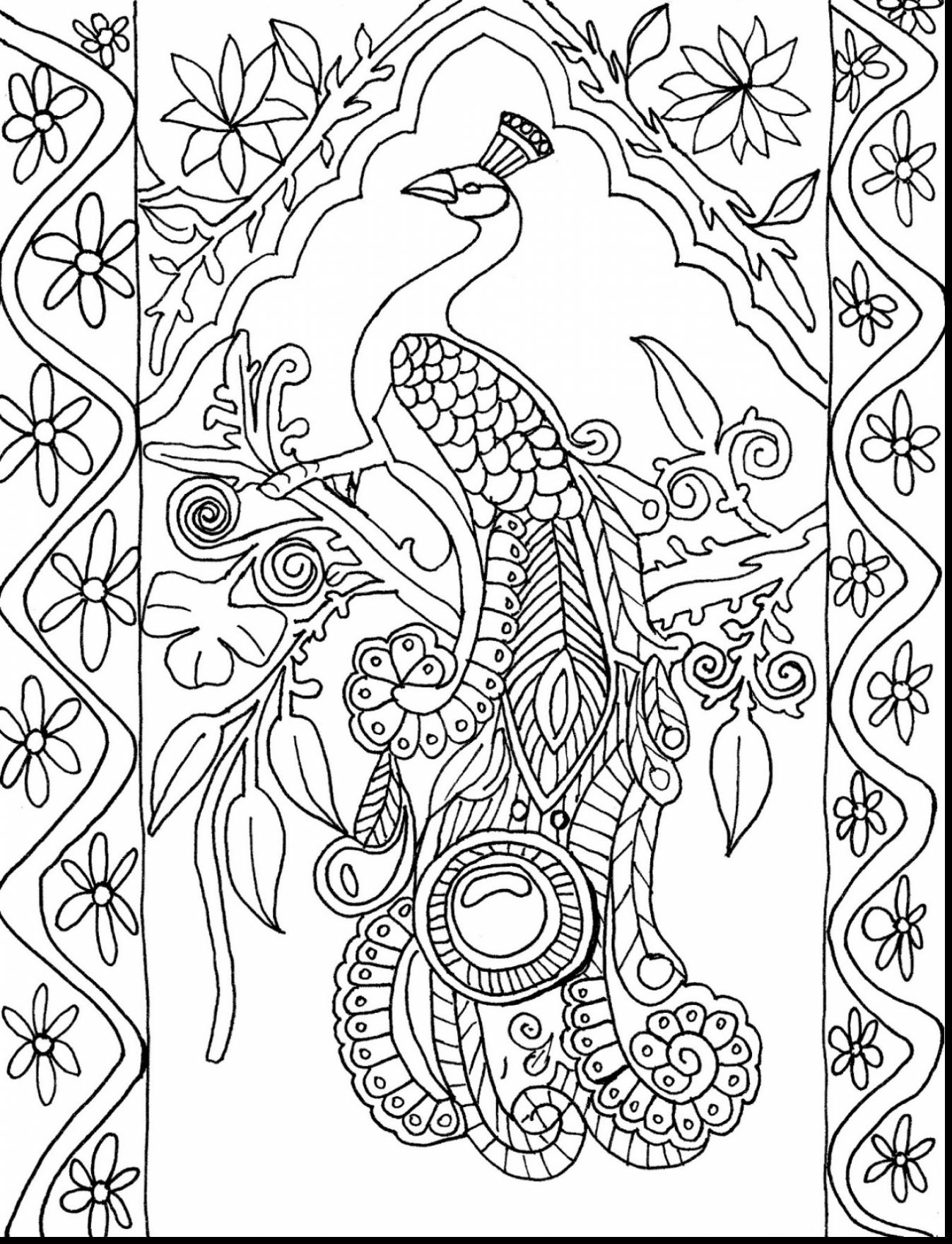 1347x1760 Awesome Abstract Adult Colouring Pages Elegant Abstract Peacock
