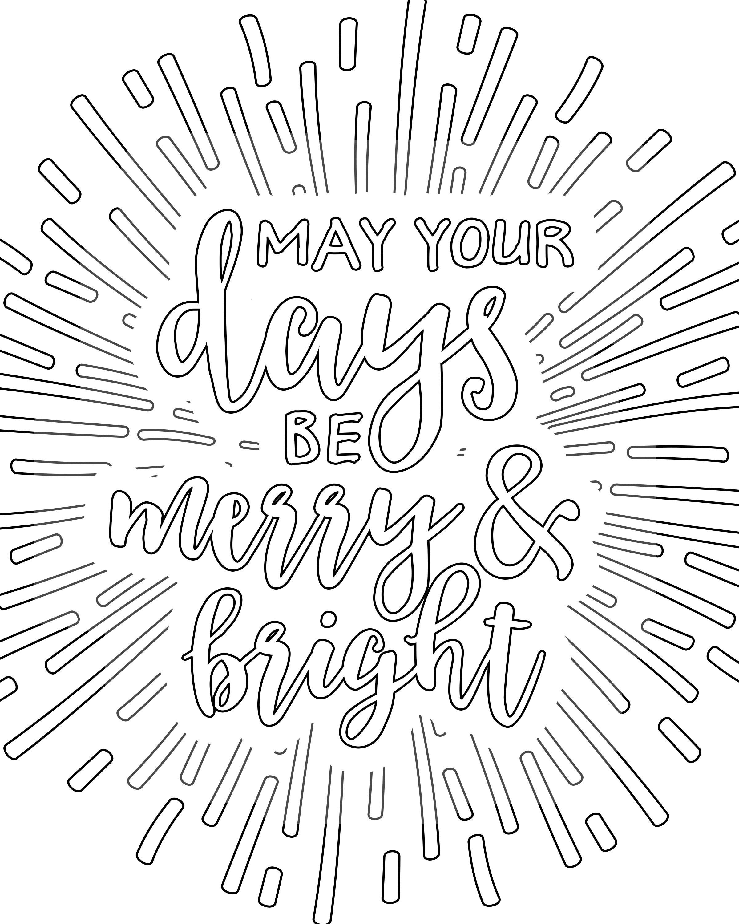 2400x3000 Free Printable White Christmas Adult Coloring Pages