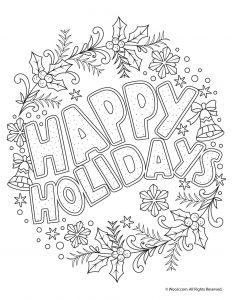 232x300 Beautiful Printable Christmas Adult Coloring Pages Woo! Jr Kids