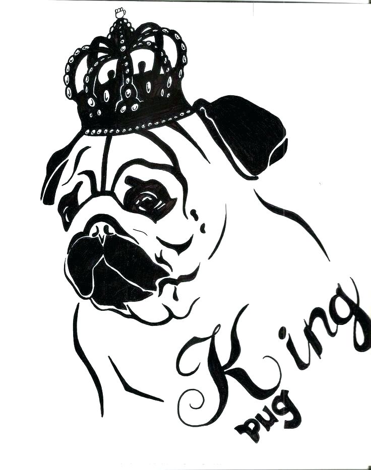 736x933 Pug Coloring Book Pug Coloring Book Adults Stock Vector Royalty
