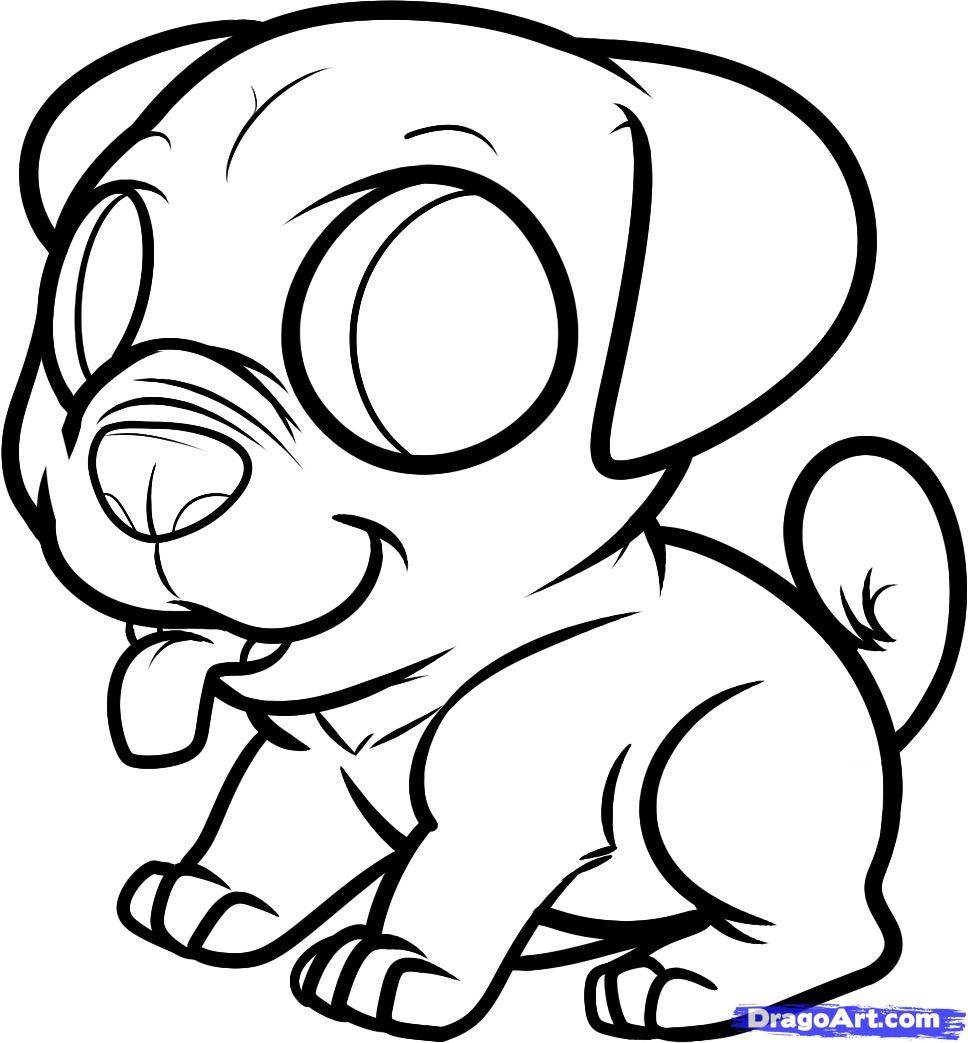 968x1043 Pug Coloring Pages