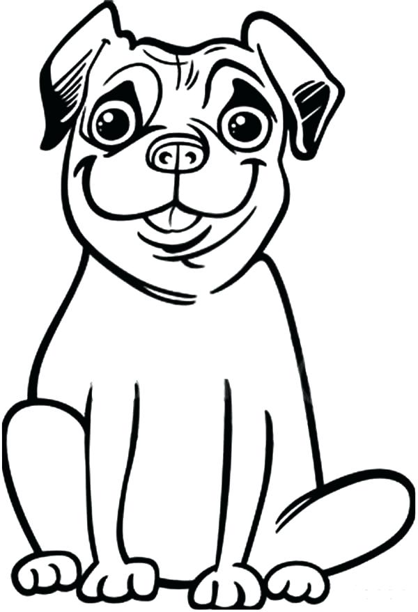 600x879 Pug Dog Pictures Color Pug Coloring Page Coloring Pages For Adults