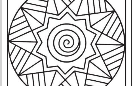 469x304 Simple Coloring Pages For Adults Just Colorings