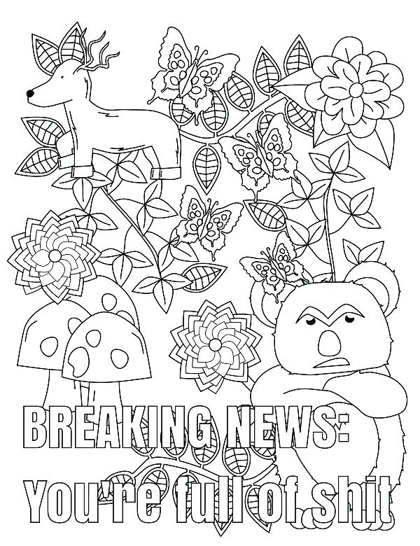 600x780 Printable Coloring Pages Winter Swear Word Coloring Pages