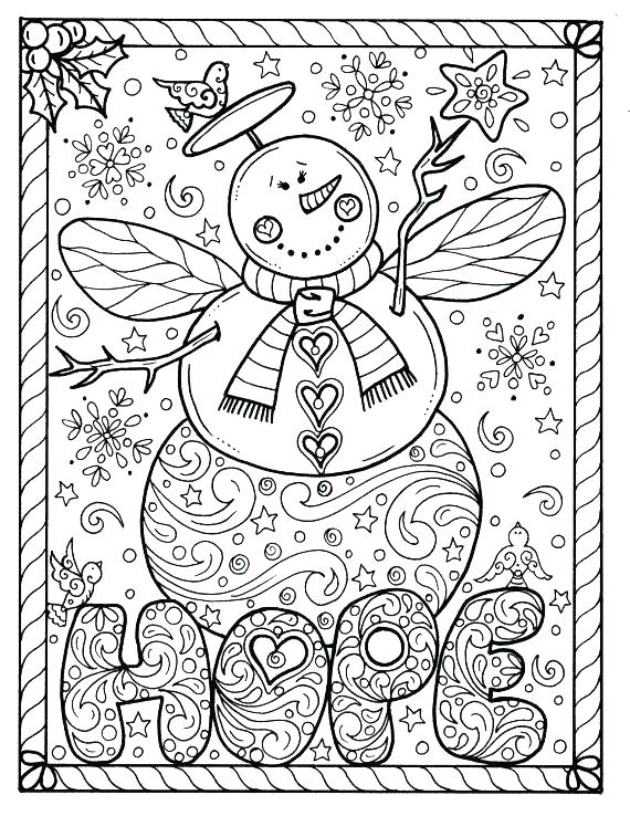 570x738 Holiday Coloring Pages For Adults As Well As Very Pretty Coloring