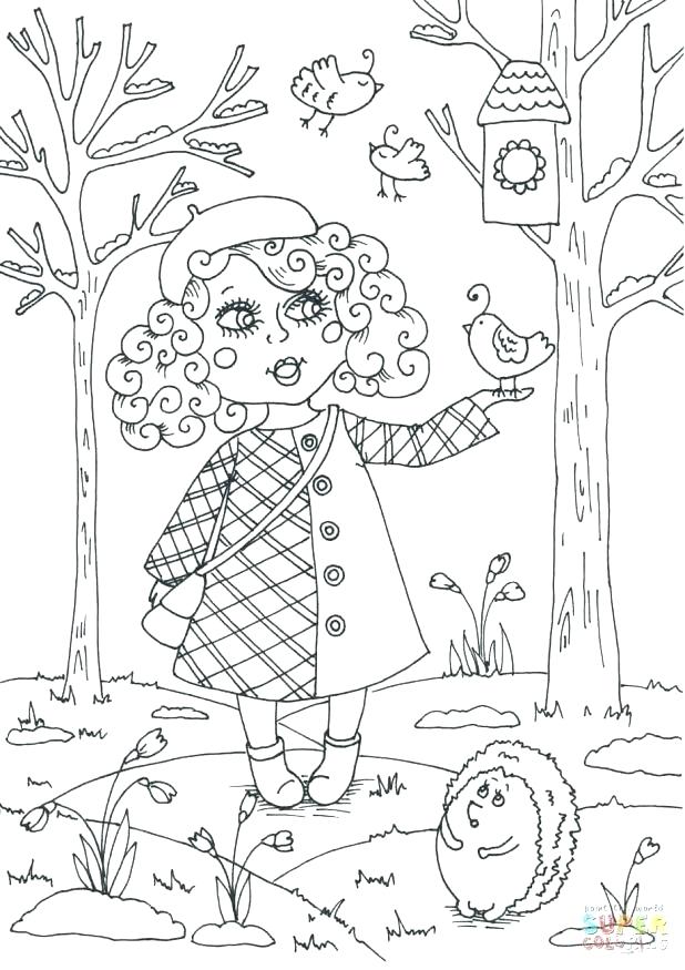 618x875 Welcome Spring Coloring Pages Spring Coloring Pages To Print