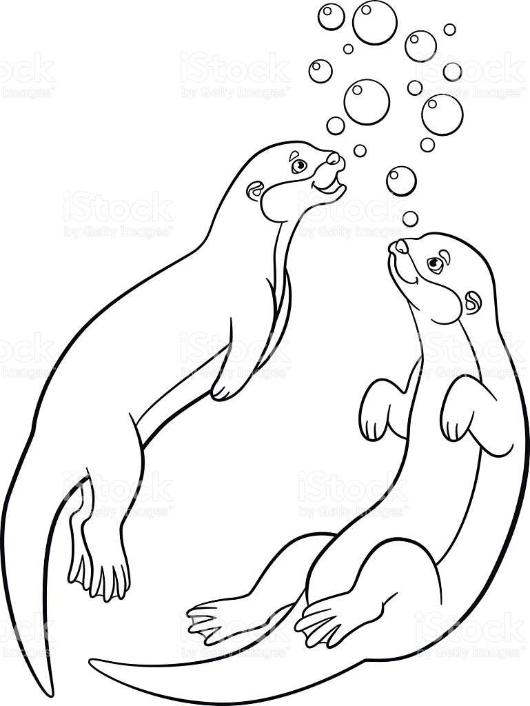 769x1024 Shocking Ideas Otter Coloring Pages Free
