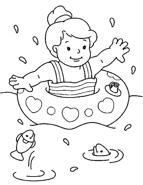 600x776 Swimming Coloring Pages Swimming Pool Coloring Pages Swim Coloring