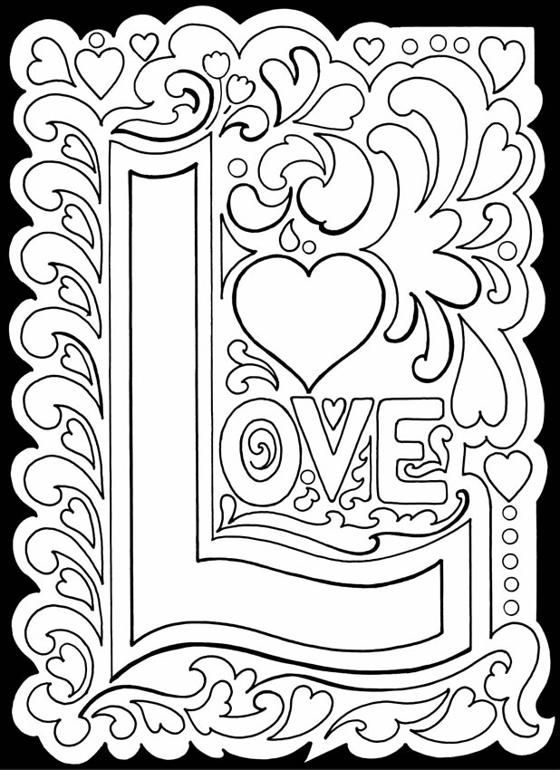 618x850 Printable Valentine's Day Coloring Pages