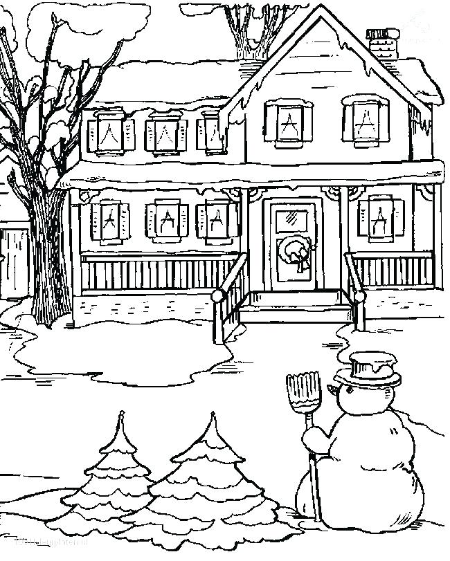 650x811 Winter Coloring Pages Adults Or Snowy Day Coloring Page Winter