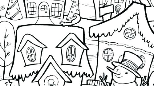 500x280 Winter Wonderland Coloring Pages Winter Coloring Pages For Adults