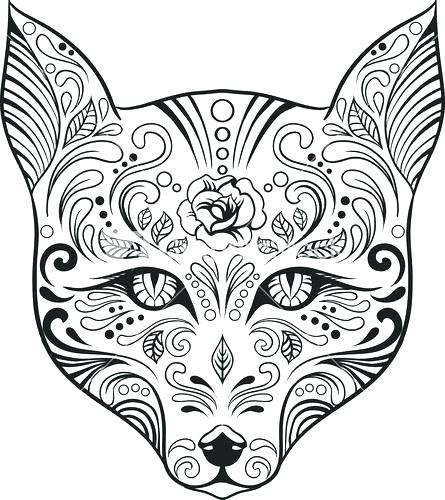 445x500 Advanced Colouring Pages Free Kids Coloring Animals Advanced