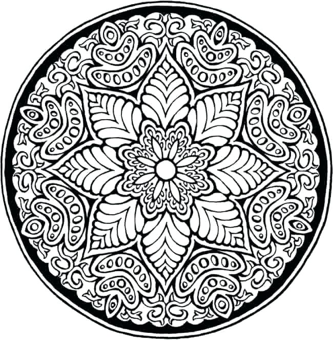650x662 Advanced Mandala Coloring Pages For Adults Printable Advanced