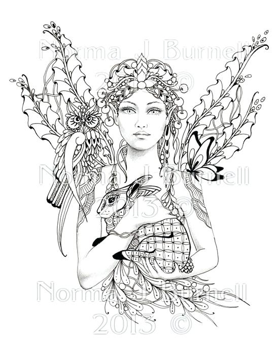 550x688 Fairy Coloring Pages For Adults Also Very Difficult And Detailed