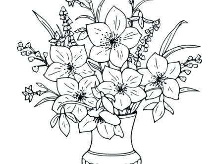 440x330 Advanced Flower Coloring Pages Advanced Flower Coloring Pages