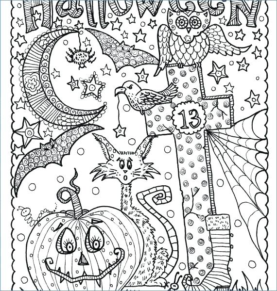 570x600 Halloween Coloring Books