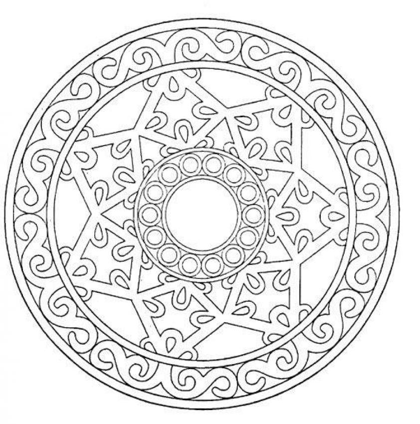842x850 Advanced Mandala Coloring Pages Inspirational Mandalas