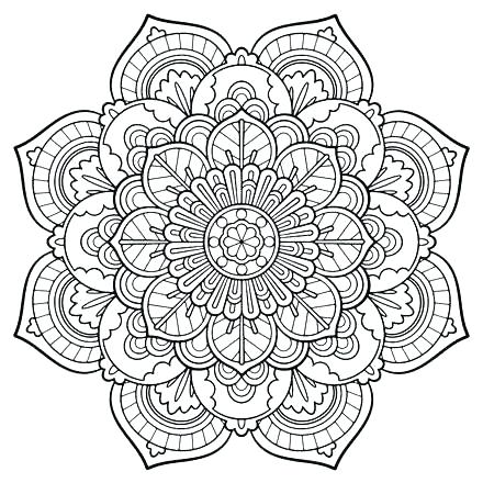 440x440 Advanced Mandala Col Beautiful Free Mandala Coloring Pages