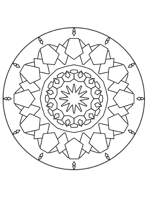 601x850 Mandalas Coloring Pages Mandala Iii Mandala Coloring Page Mandala