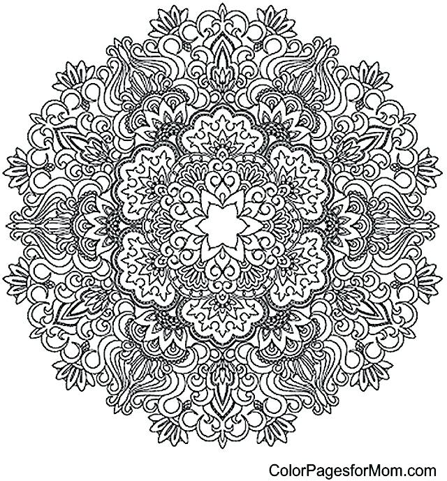 640x689 Advanced Mandala Coloring Pages Reasons Why You Need A Page
