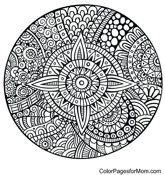640x678 Mandala Coloring Pages Expert Level Mandala Coloring Sheet Mandala