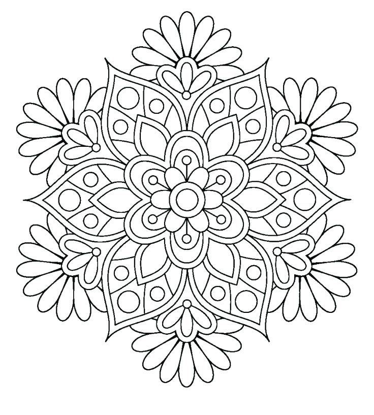 Advanced Mandala Coloring Pages Printable at GetDrawings | Free download