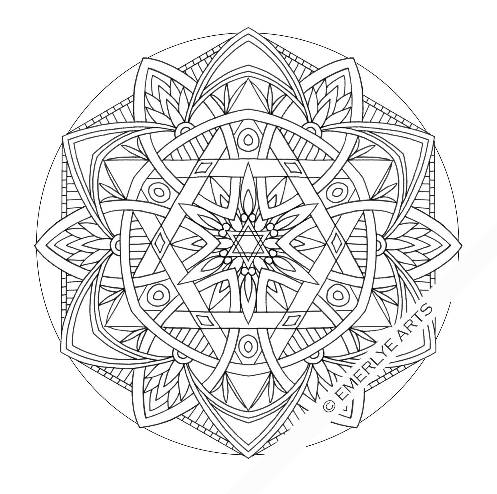 1600x1592 New Advanced Mandala Coloring Pages Leversetdujourfo Free