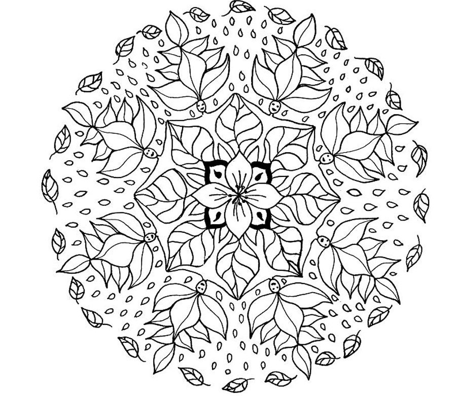 893x781 Free Mandala Coloring Pages To Print Advanced Mandala Coloring