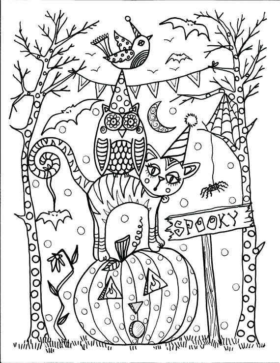 570x738 Halloween Coloring Pages