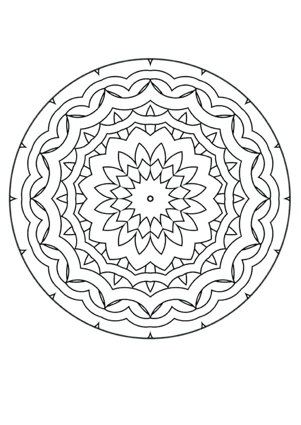 601x850 Mandala Coloring Page Advanced Coloring Pages Mandala Mandala