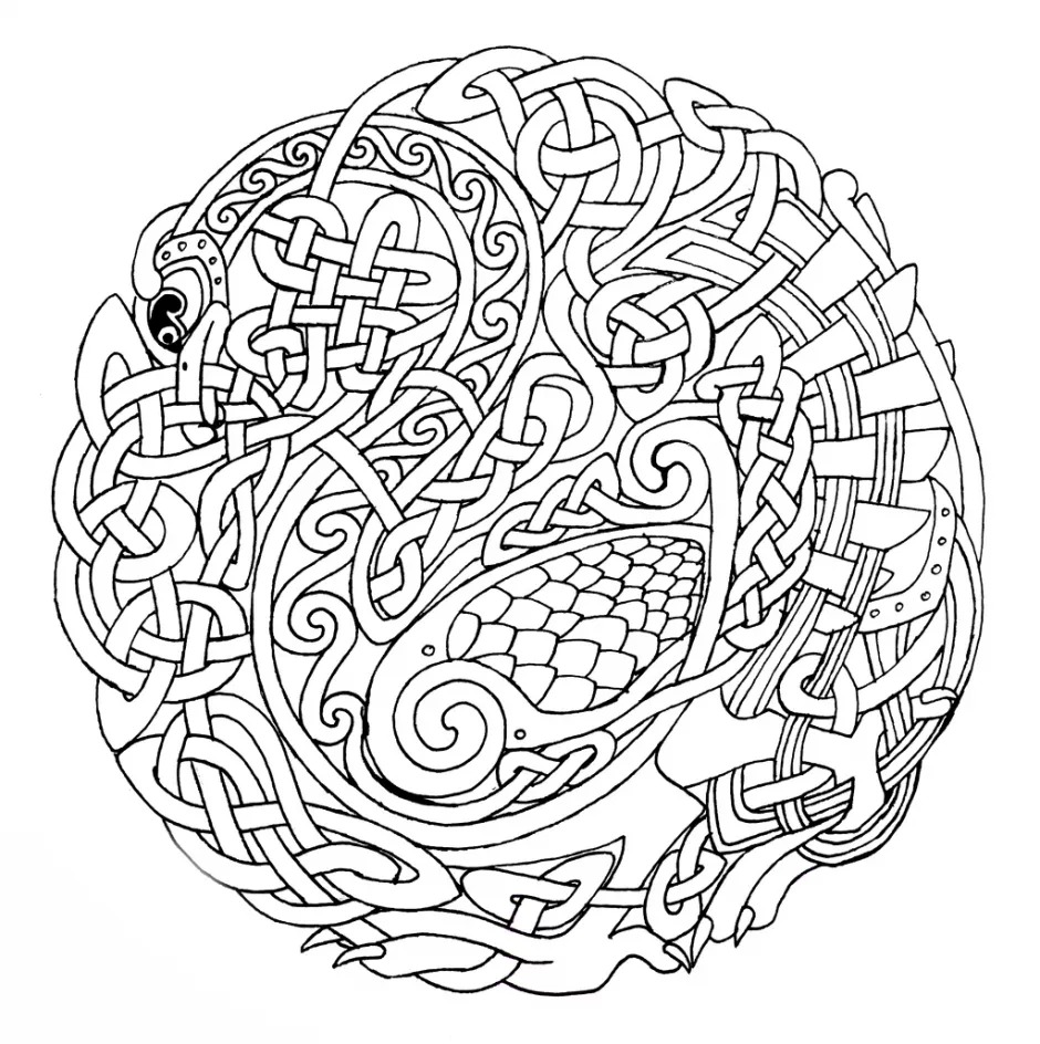 940x944 Mandala Coloring Pages Online