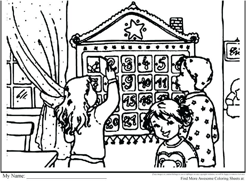 827x609 Advent Coloring Pages Advent Coloring Pages Coloring Page Simple