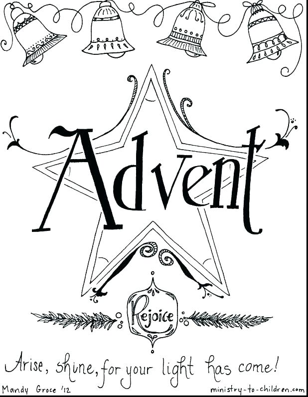 618x796 Printable Advent Coloring Pages Advent Coloring Pages To Print