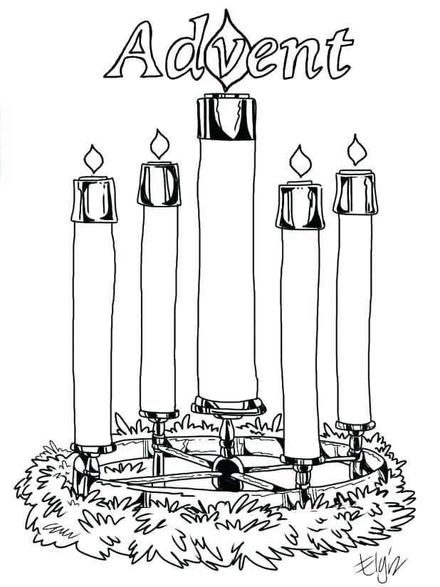 618x824 Advent Coloring Pages To Print Advent Wreath Coloring Page