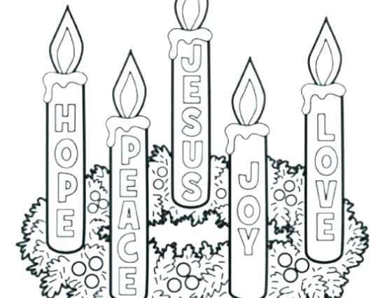 550x425 Advent Wreath Coloring Pages Printable Advent Coloring Pages