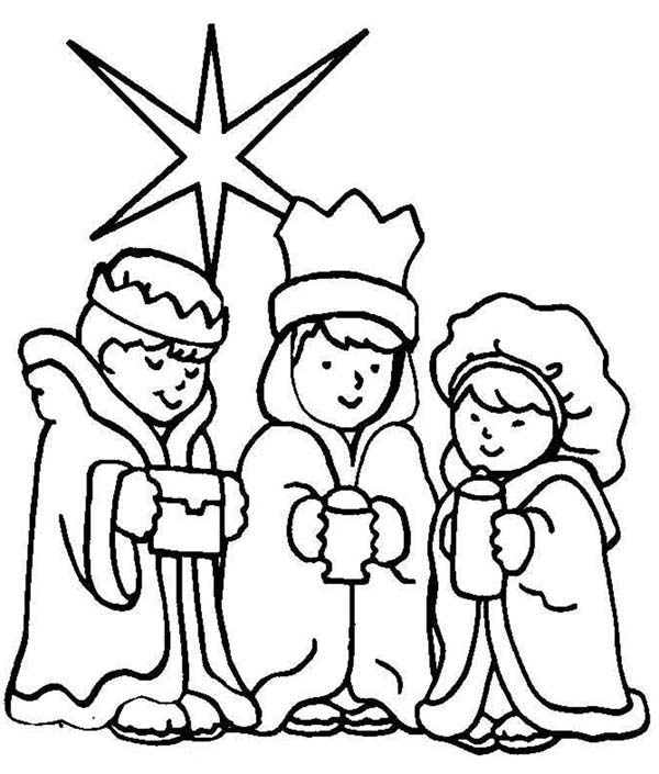 600x705 Three Wise Men Christmas Advent Coloring Pages Batch Coloring