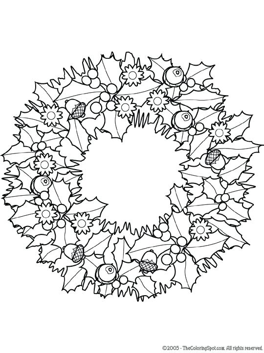 540x720 Wreath Coloring Page Coloring Pages For Adults Advent Wreath
